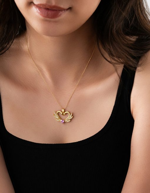 Gümüş Birleşen Kuğular Kolye