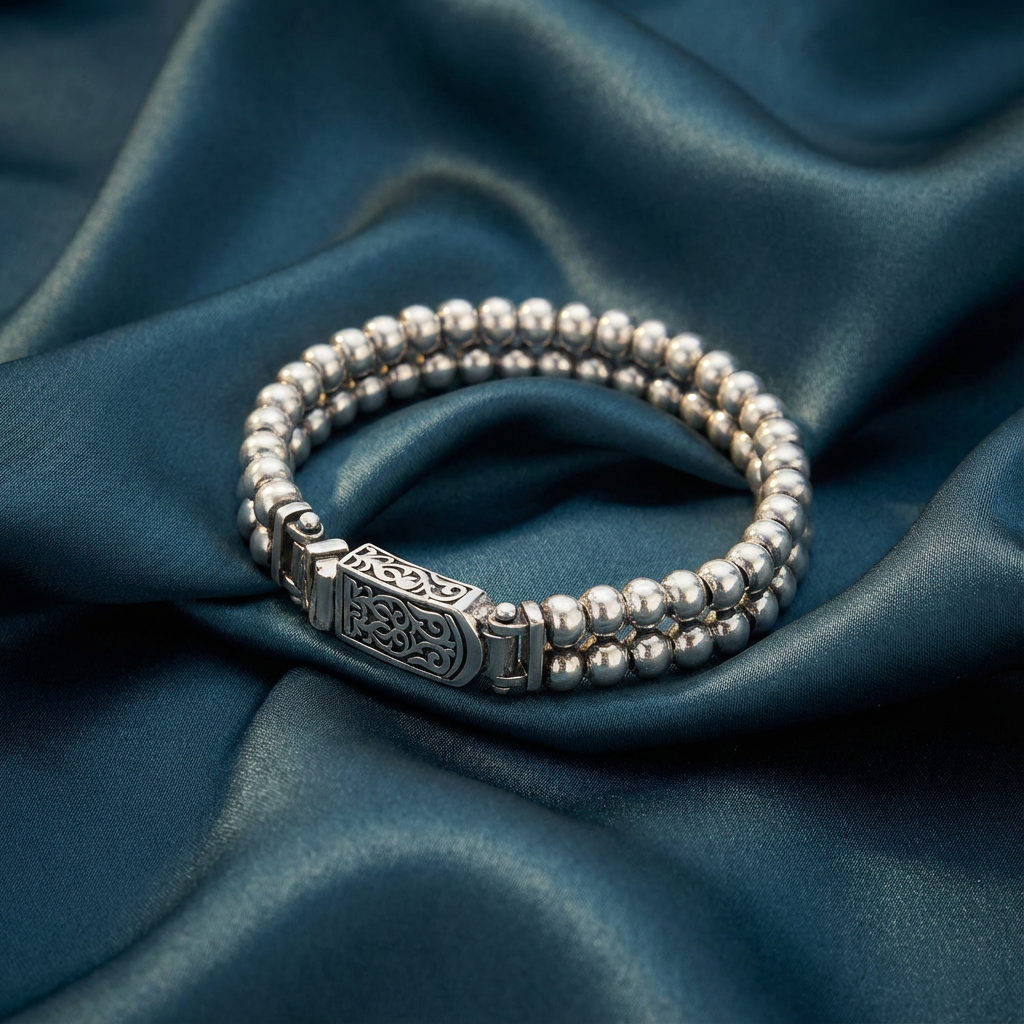 Gümüş Toplu Bileklik