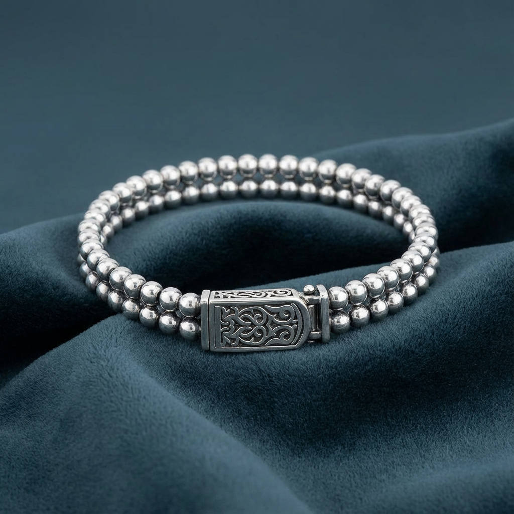 Gümüş Toplu Bileklik