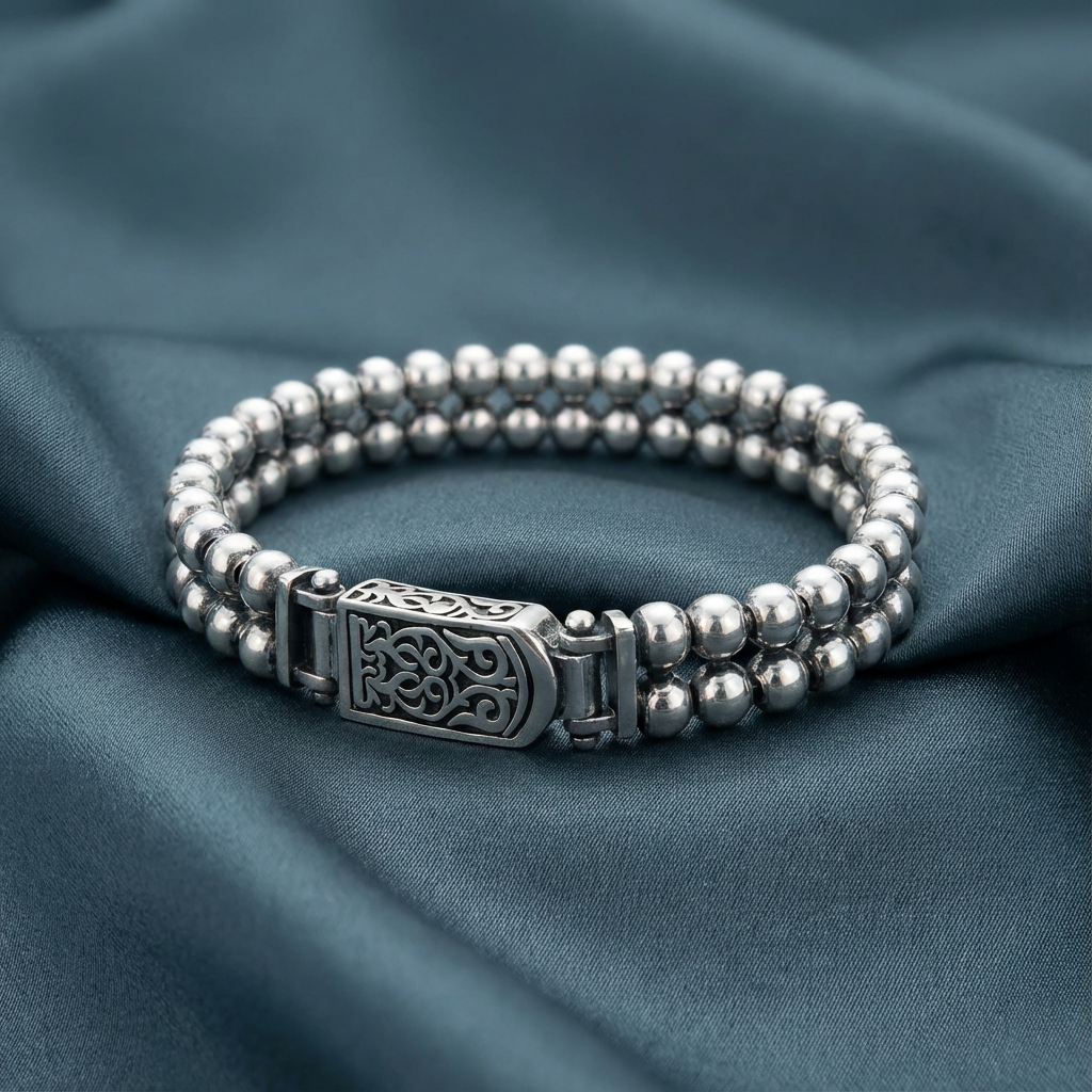 Gümüş Toplu Bileklik