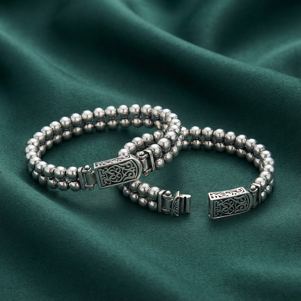 Gümüş Toplu Bileklik