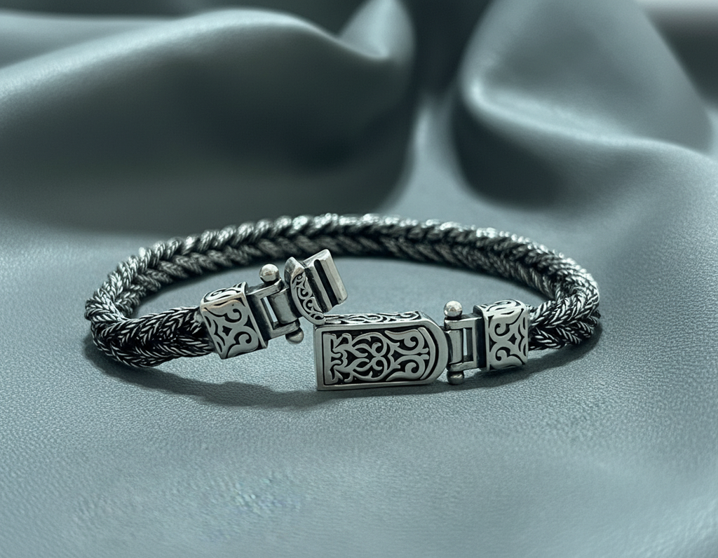 Gümüş Halat Bileklik