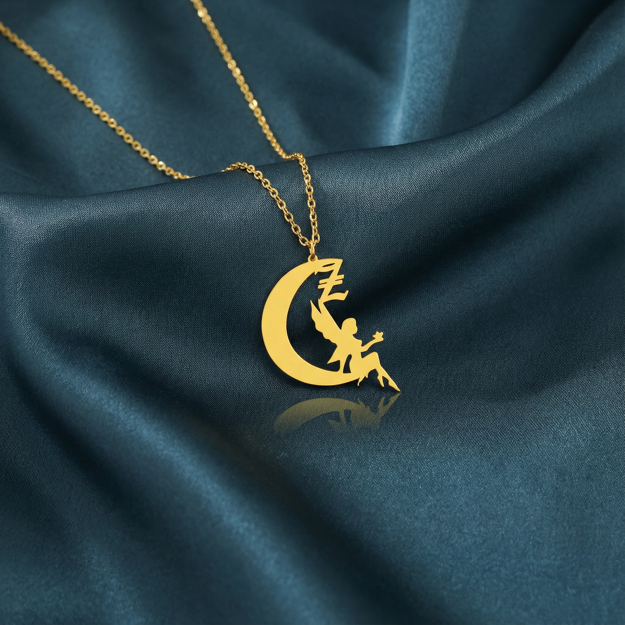 Gümüş Ay Perisi Kolye