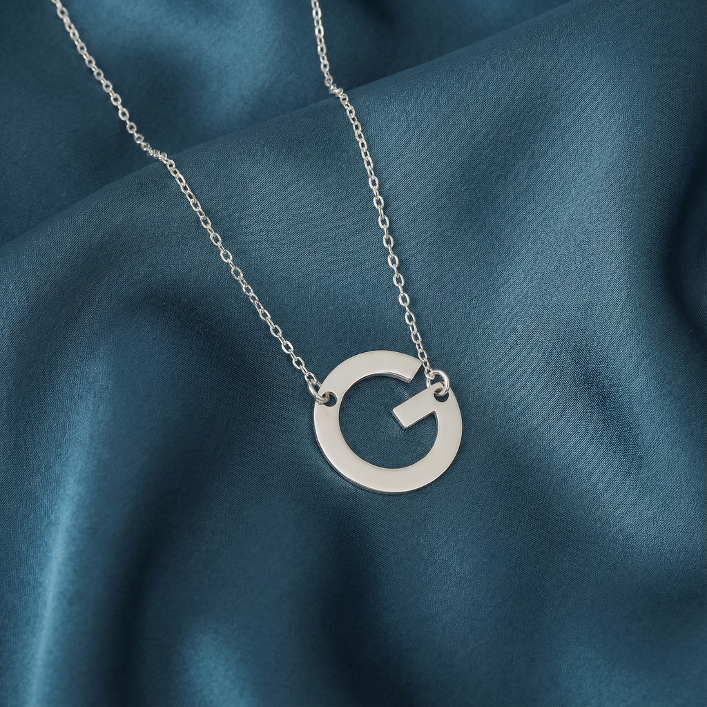 Gümüş Harf Kolye