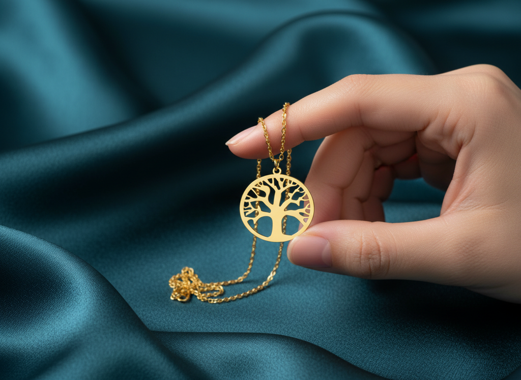 Gümüş Hayat Ağacı Kolye