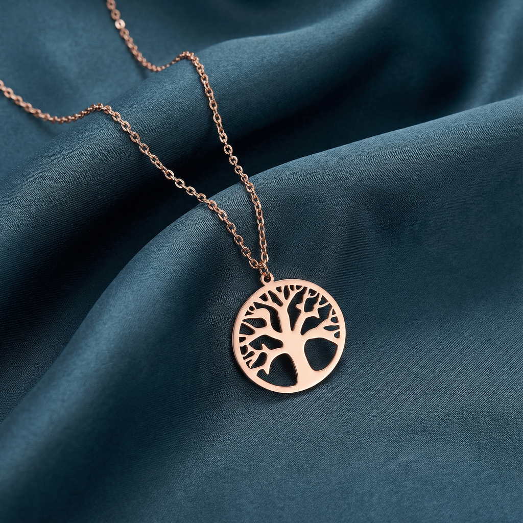 Gümüş Hayat Ağacı Kolye