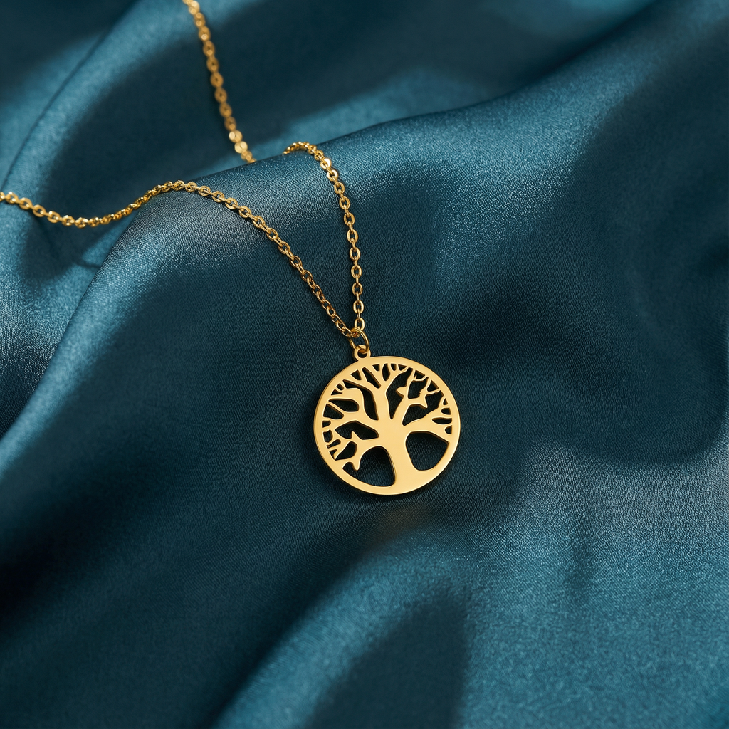 Gümüş Hayat Ağacı Kolye