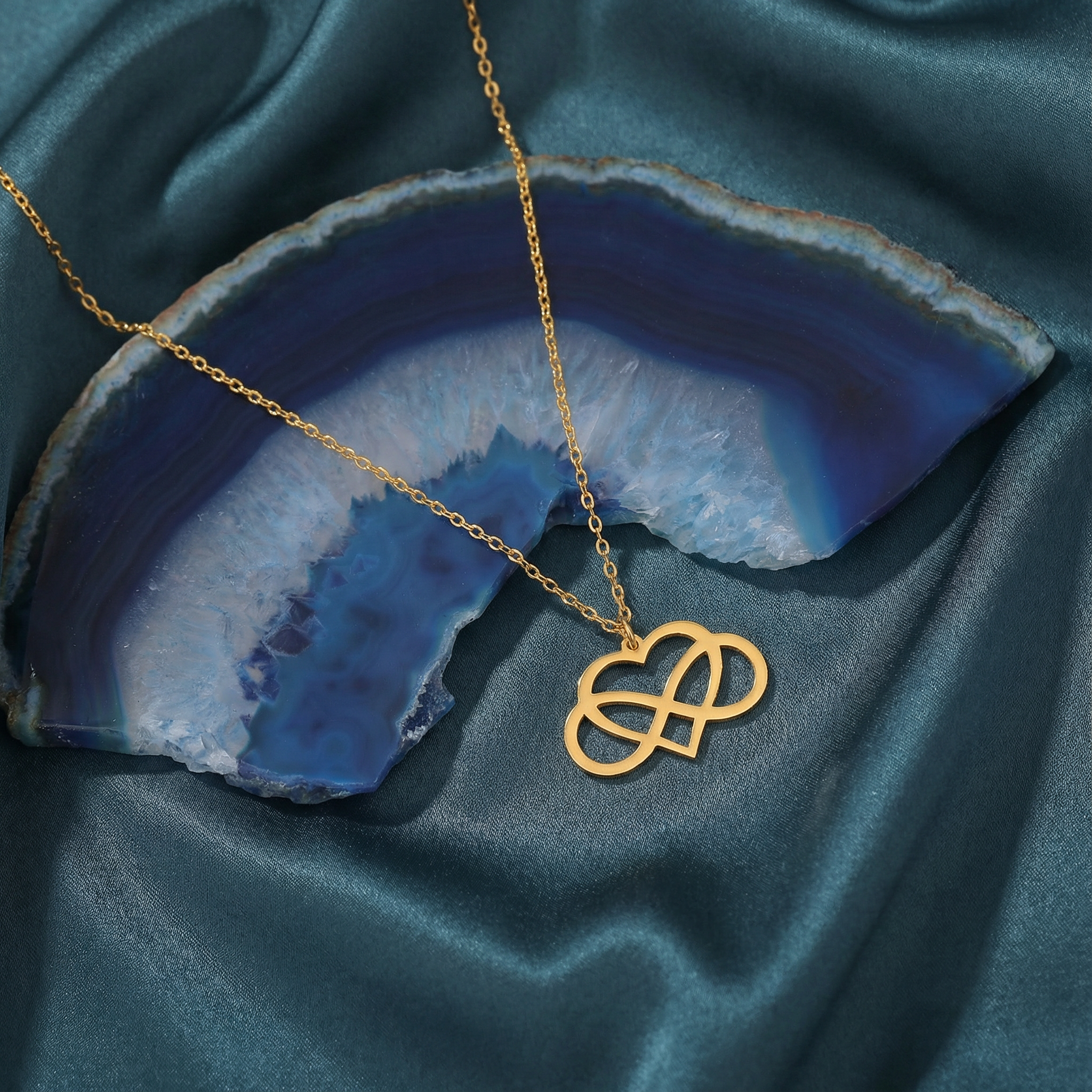 Gümüş Sonsuz Aşk Kolye