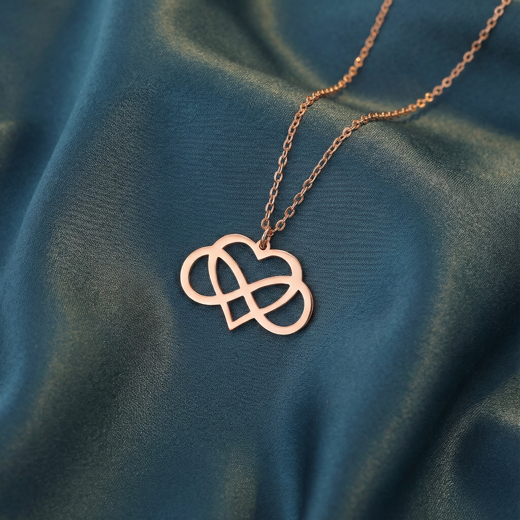 Gümüş Sonsuz Aşk Kolye