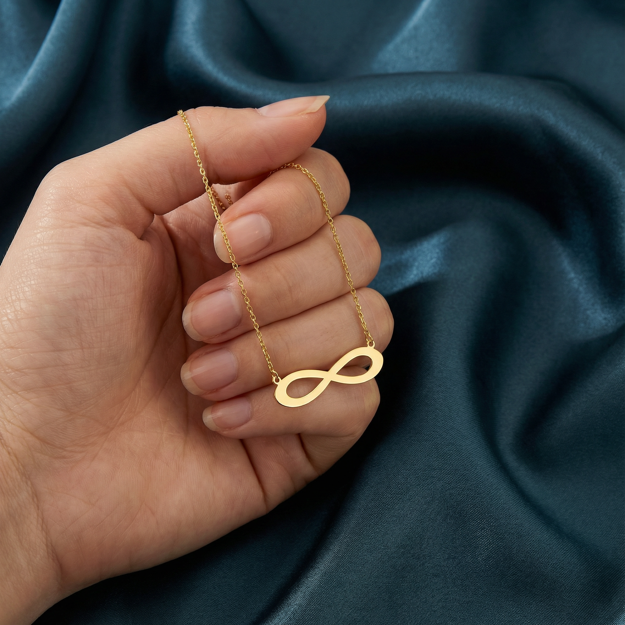 Gümüş Sonsuzluk Kolye