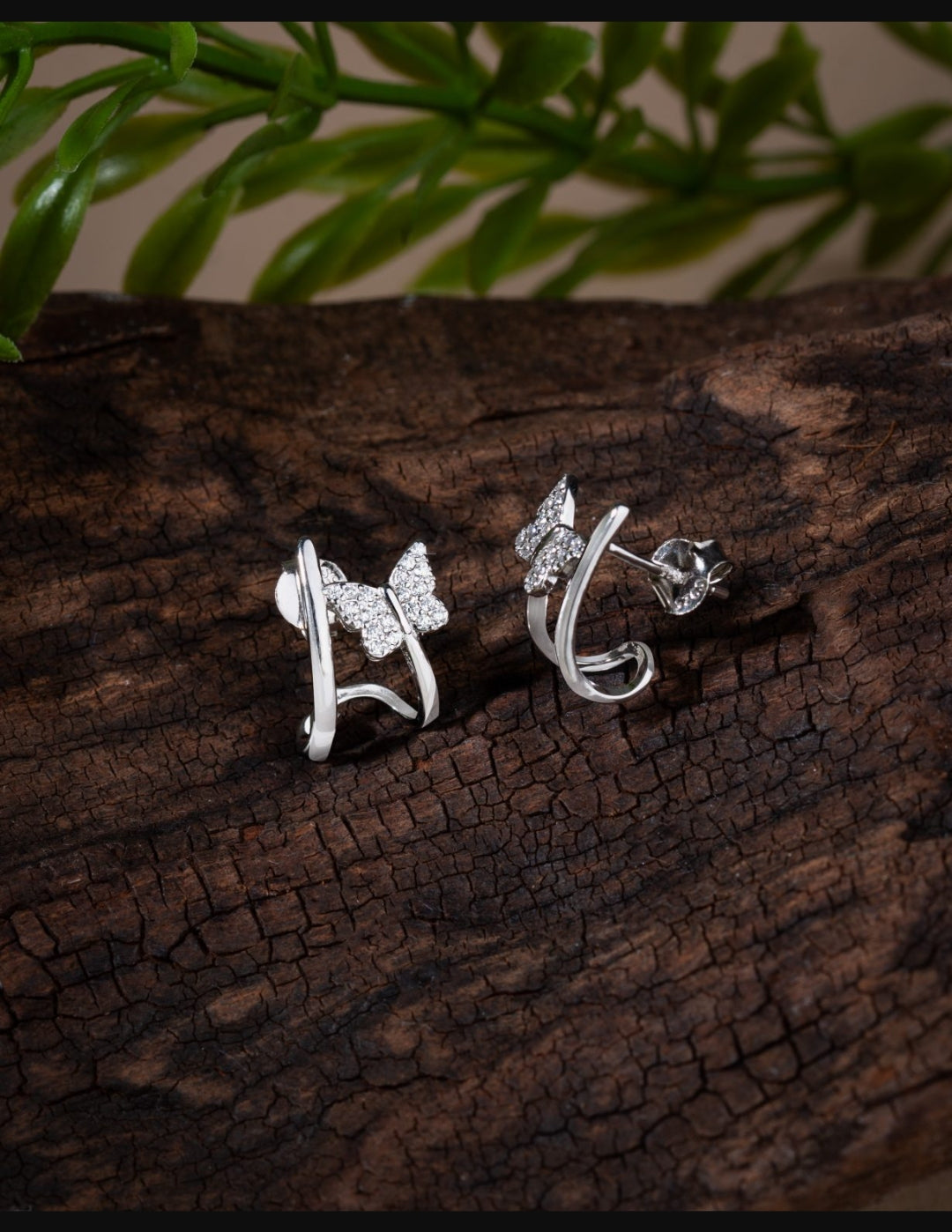 Gümüş Kelebek Küpe